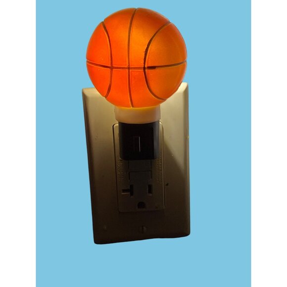 Basketball-Themed Plug-In Night Light For Kids Room Or Sports Fans - Picture 2 of 11